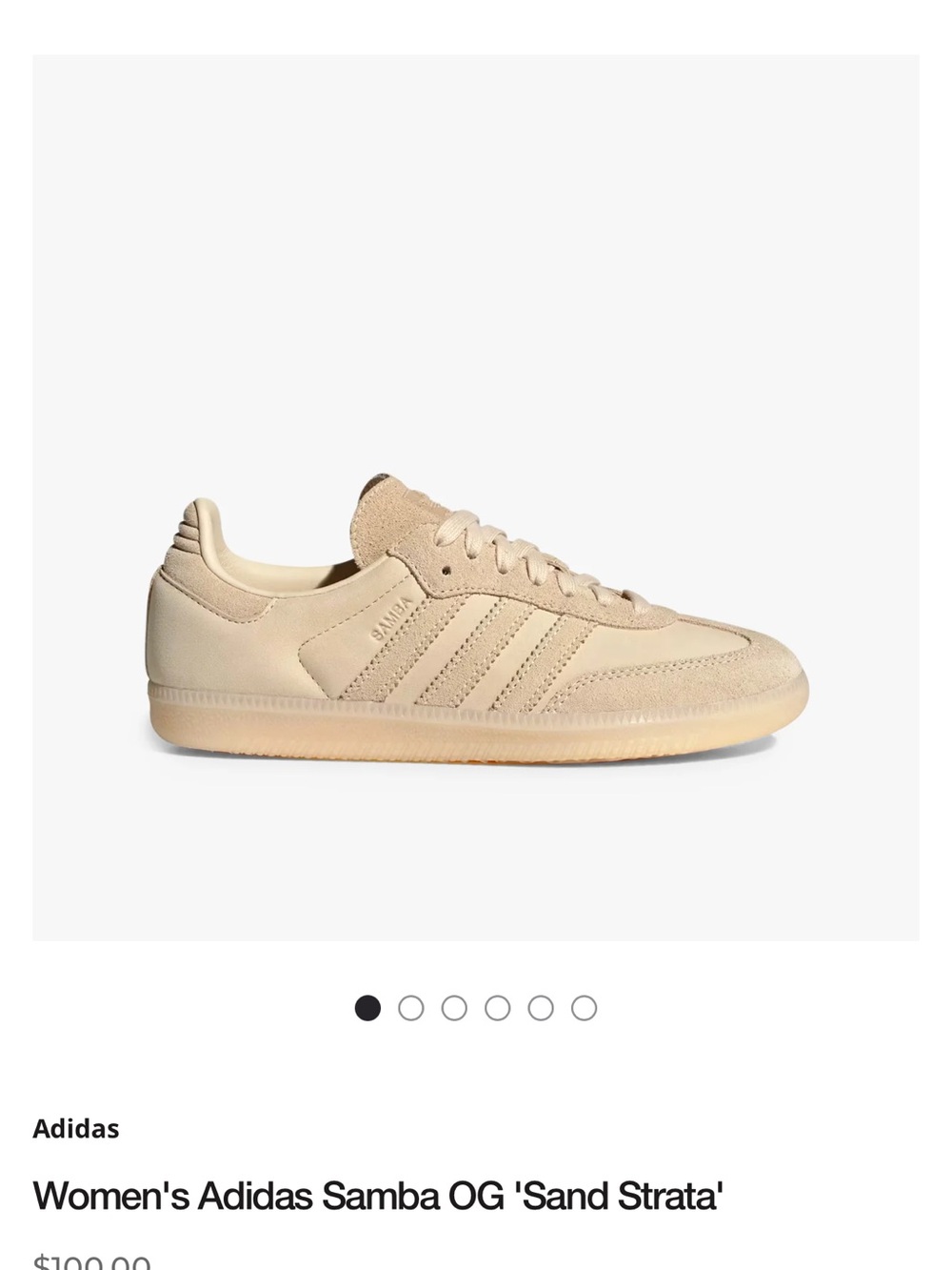 adidas Samba OG Sneakers in Sand Strata